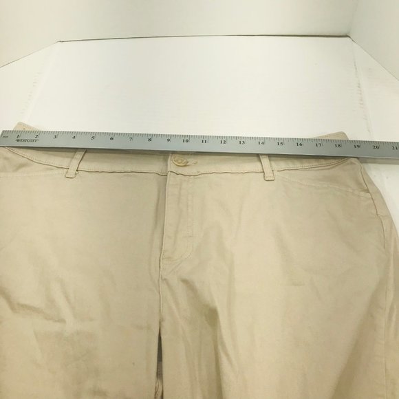 St Johns Bay Women's Size 18 W Bermuda Short Beige Preowned - Picture 7 of 11